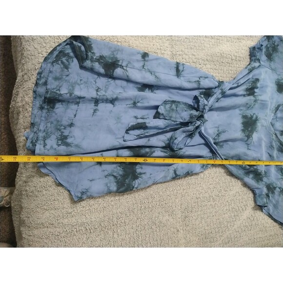 Anthropologie Cloth And Stone Tie Dye V-neck Mini Dress - Picture 6 of 8